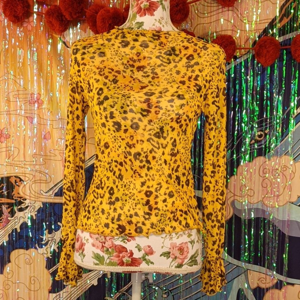 Scobe Semi Sheer Blouse - Size S